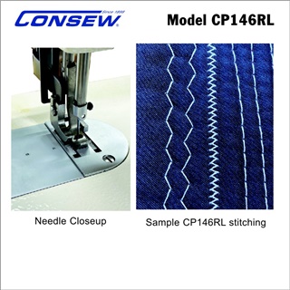 Consew CP146RL Portable Walking Foot Straight Stitch and Zig Zag Leather Sewing  Machine